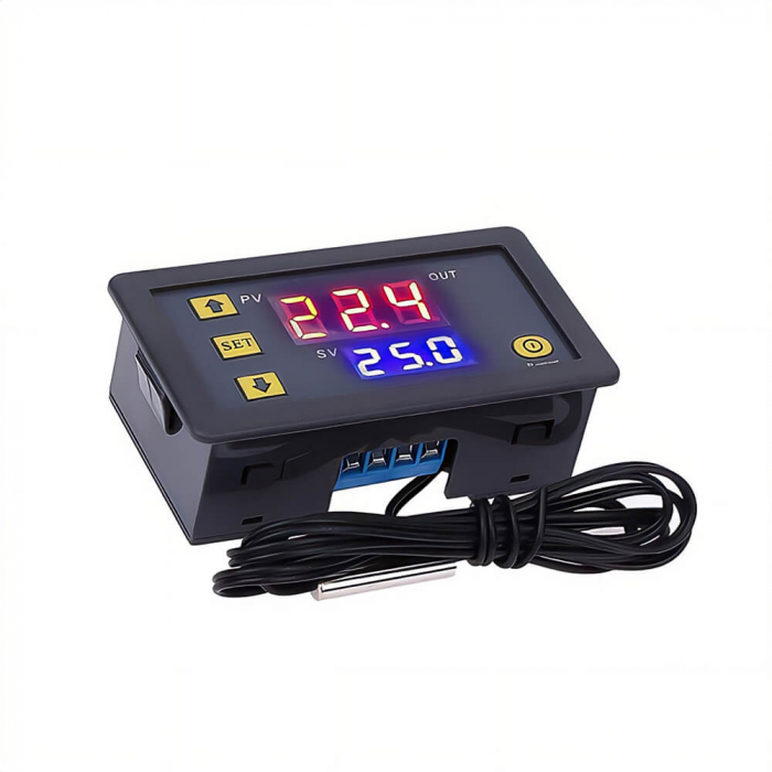 Modul termostat digital W3230 cu senzor tip sonda, 24V DC [2]