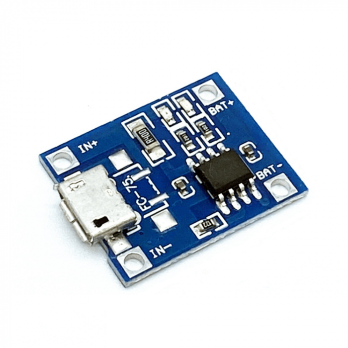 Modul TP4056 cu micro USB pentru incarcare acumulatori Litiu, 5V/1A [2]