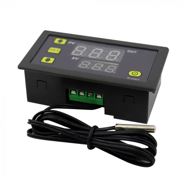 Modul termostat digital W3230 cu senzor tip sonda, 110-220V AC [2]
