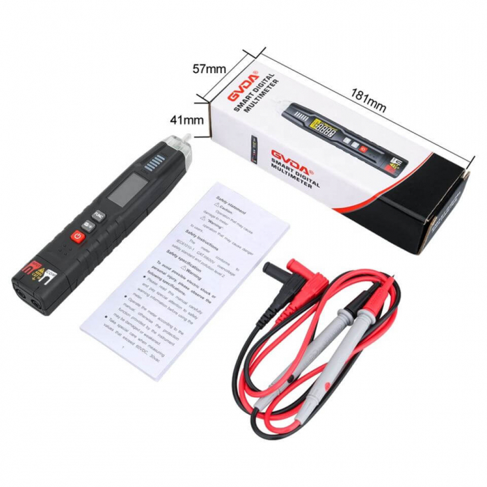 Multimetru digital cu tester de tensiune GVDA GD109 [3]