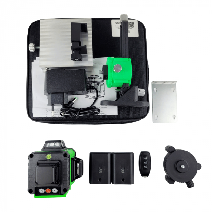 Nivela laser 16 linii cu dioda verde si accesorii incluse, Bitmi 10119 [6]