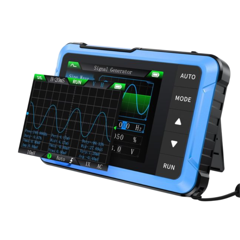 Osciloscop digital 2 in 1, 10MHz, 48MS/s, generator de semnal, FNIRSI DSO-510 [2]