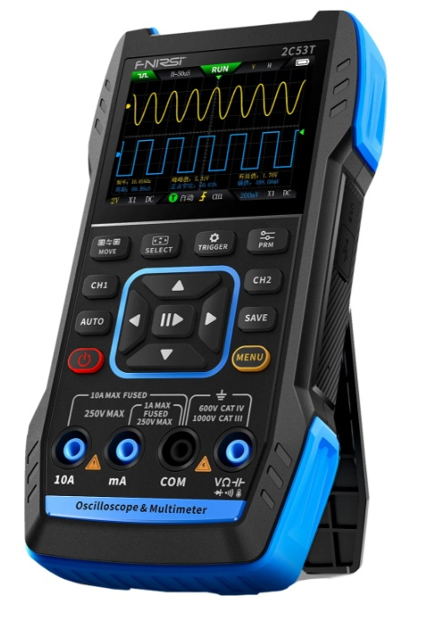 Osciloscop digital portabil 3 in 1, 2 canale, 250MS/s, 50MHZ, FNIRSI 2C53T [2]