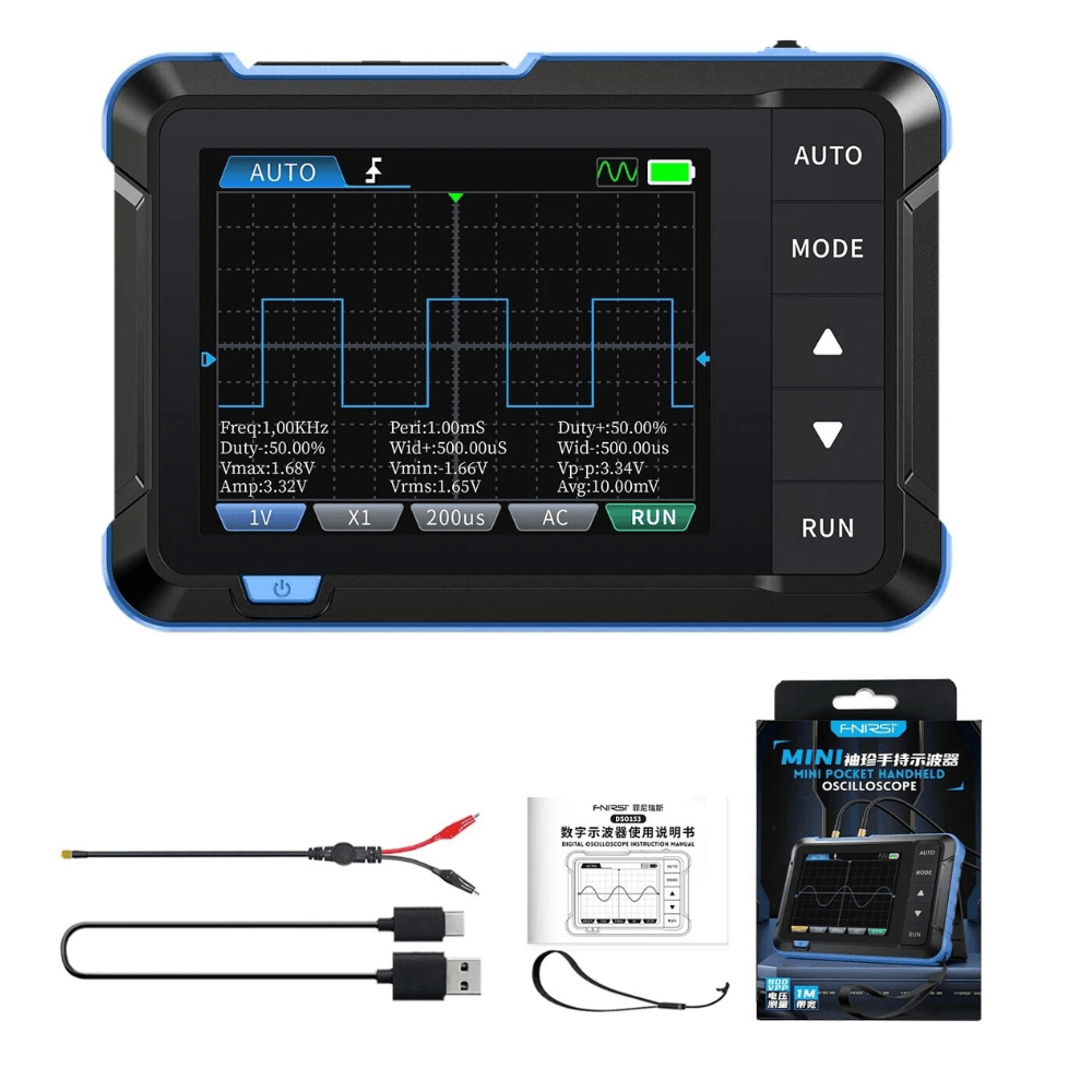 Osciloscop digital cu generator de semnal, 1 canal, 5MS/s, Fnirsi DSO153 [3]