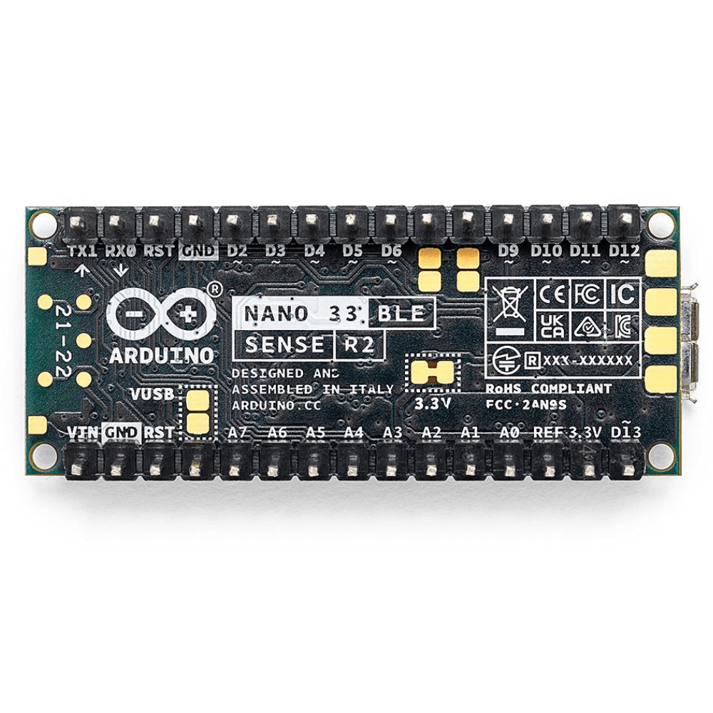 Placa de dezvoltare originala Arduino NANO 33 BLE SENSE REV2, cu pini [3]