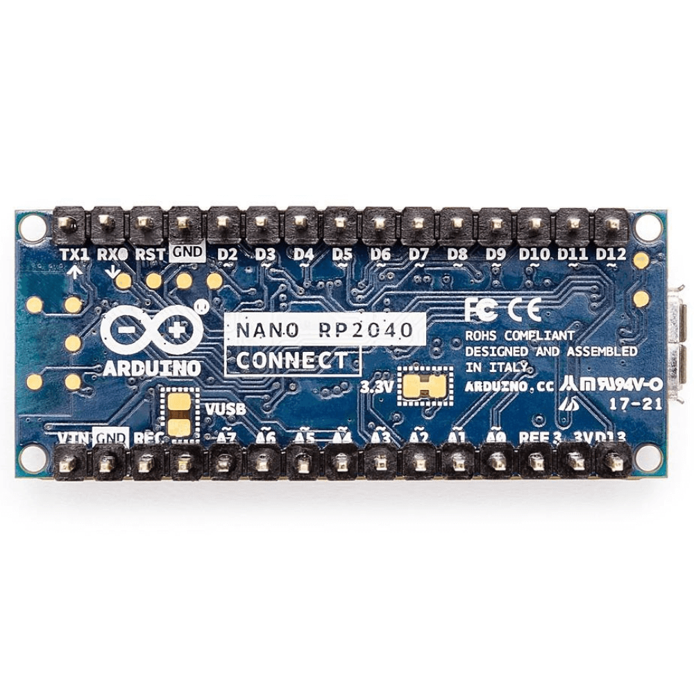 Placa de dezvoltare originala Arduino Nano RP2040 Connect, cu pini [3]