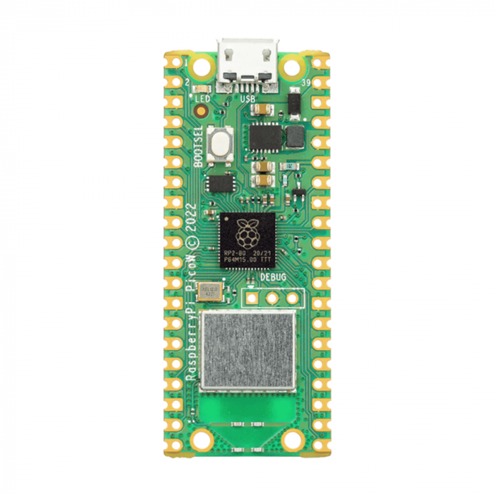 Placa De Dezvoltare Raspberry Pi Pico W, Rp2040, 264kb Ram, Cyw43439