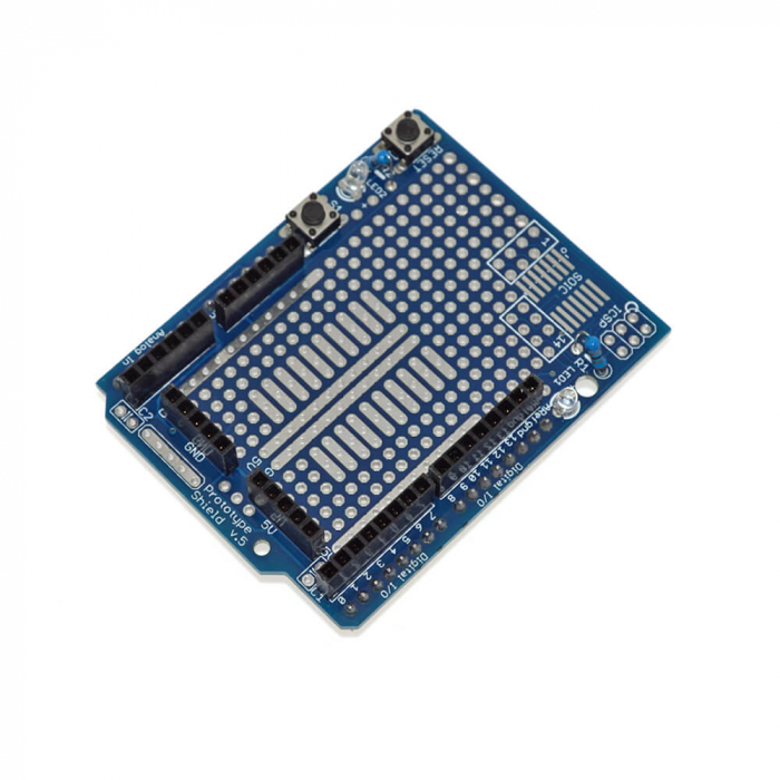 Shield cu mini breadboard pentru prototipuri, compatibil Arduino UNO R3 [3]