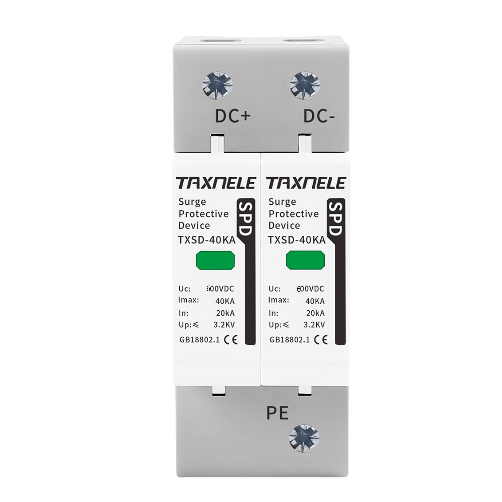 Protectie la supratensiune SPD pentru sisteme fotovoltaice, TAXNELE TXSD-40KA-2P-600V