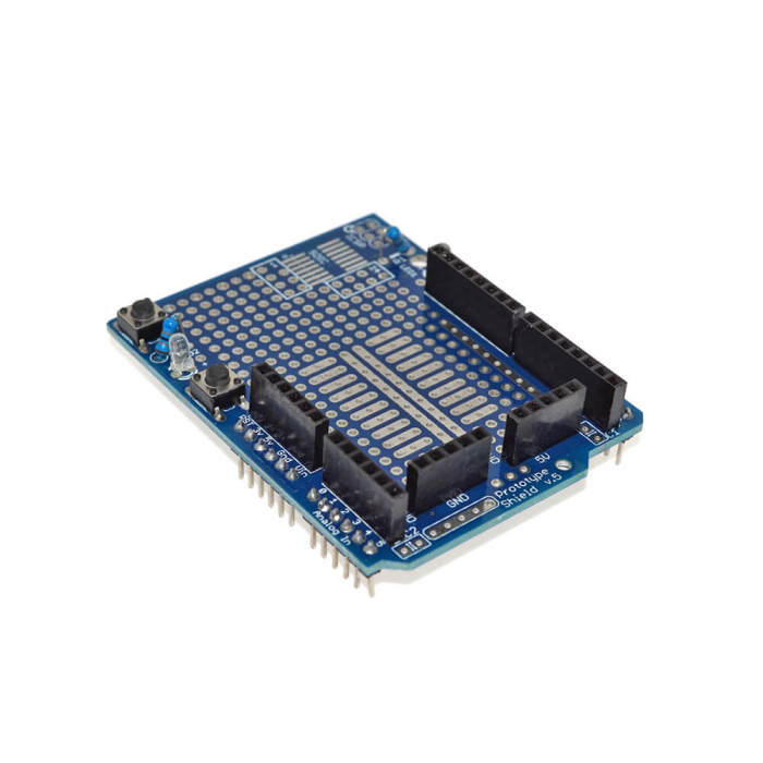 Shield cu mini breadboard pentru prototipuri, compatibil Arduino UNO R3 [4]