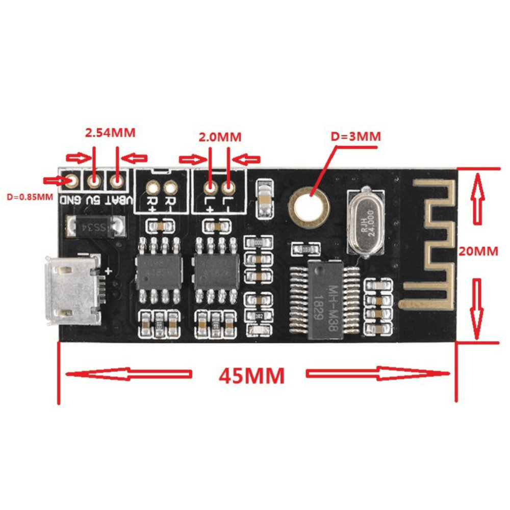 Modul audio Bluetooth 4.2 BLE, MH-M38 [2]