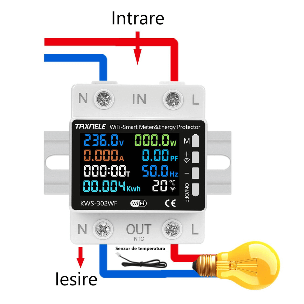 Releu smart multifunctional, WiFi, TAXNELE KWS-302WF [3]