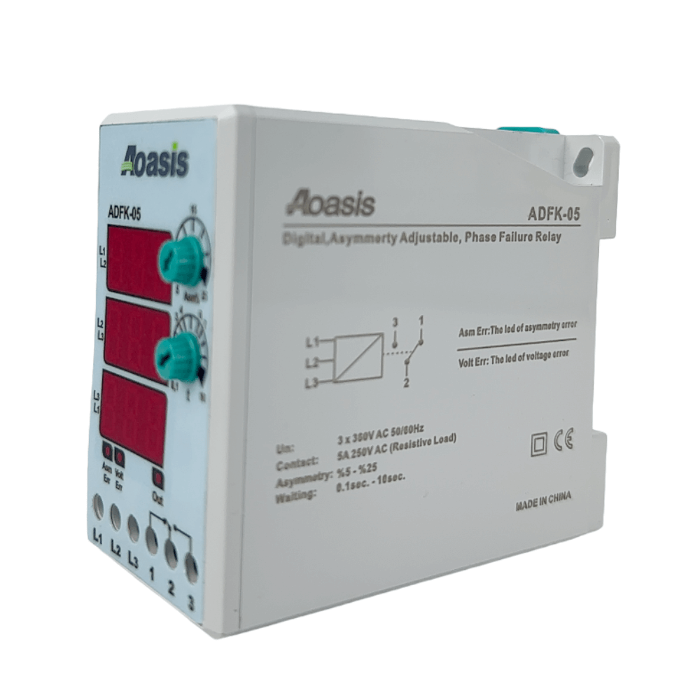 Releu trifazat de protectie la tensiune cu senzor de secventa faza integrat, 180-460V AC, ADFK-05 [2]