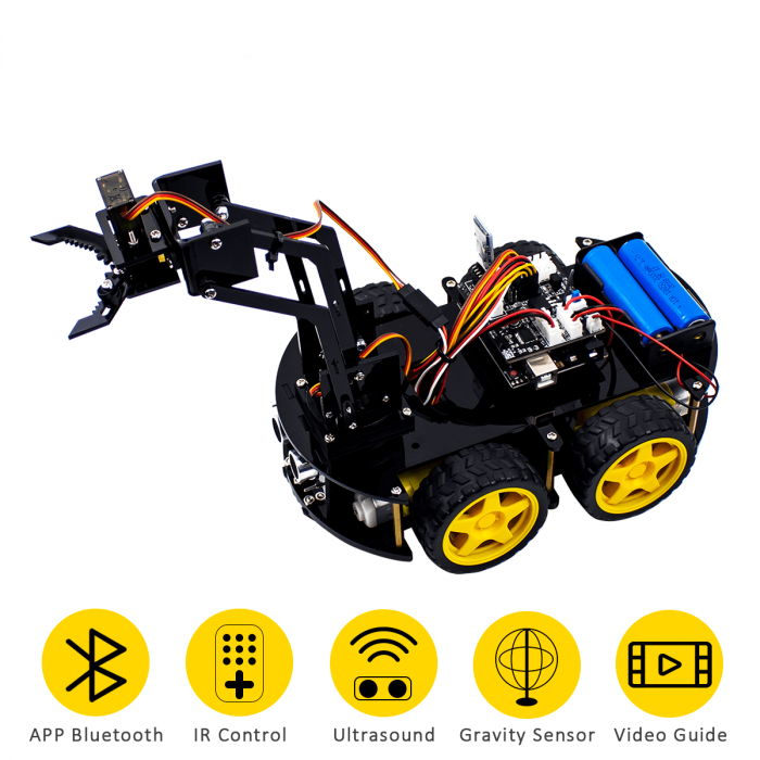 Kit de robot Arduino programabil cu brat robotic, Bitmi 10085 [9]