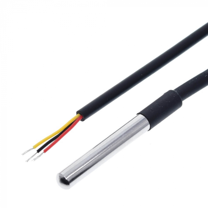 Senzor de temperatura DS18B20 tip sonda, compatibil Arduino [3]