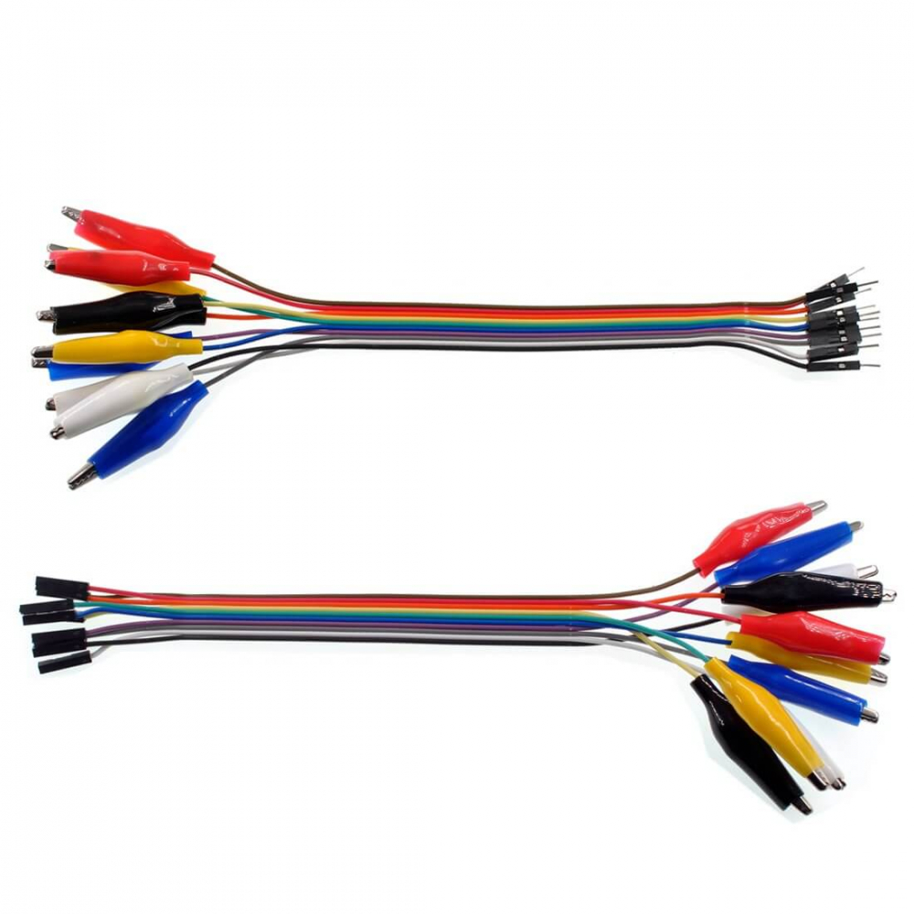 Set 10 cabluri Dupont tata cu cleste crocodil [2]