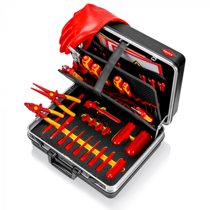 Trusa electrician cu scule izolate 1000V VDE, 30 de piese, Knipex 00 21 05 EV [2]