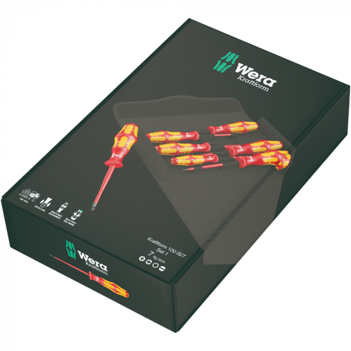 Set 7 surubelnite slim VDE Kraftform Plus seria 100 iS, Wera 05136013001 [3]
