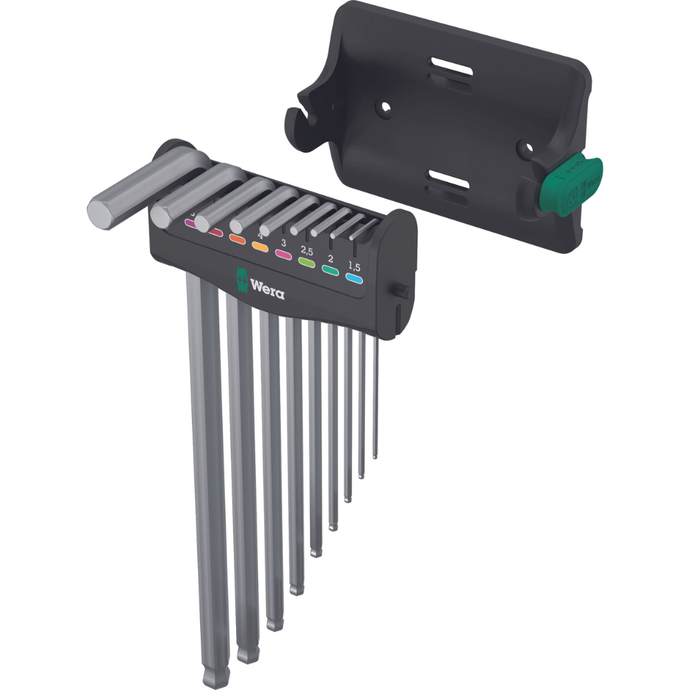 Set chei imbus hexagonale cromate, 9 piese, 950/9 Hex-Plus, Wera 05022102001 [2]