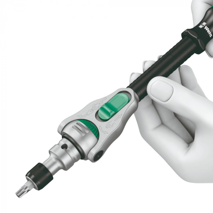 Set cheie cu clichet 8100 SA 6 Zyklop, tubulare si biti, 28 piese, 1/4" drive, Wera 05004016001 [3]