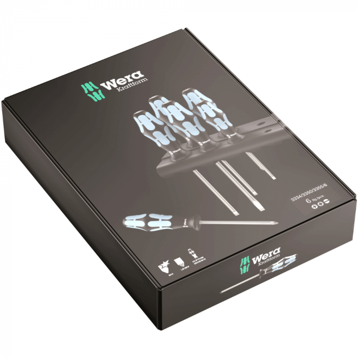 Set surubelnite inoxidabile cu suport, 6 piese, Wera 05032063001 [2]