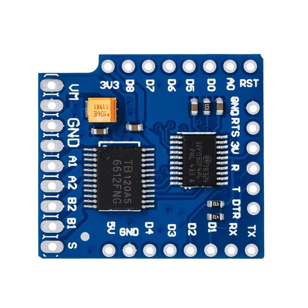 Shield cu driver TB6612FNG pentru motoare, 2CH, I2C, compatibil WEMOS D1 MINI [2]