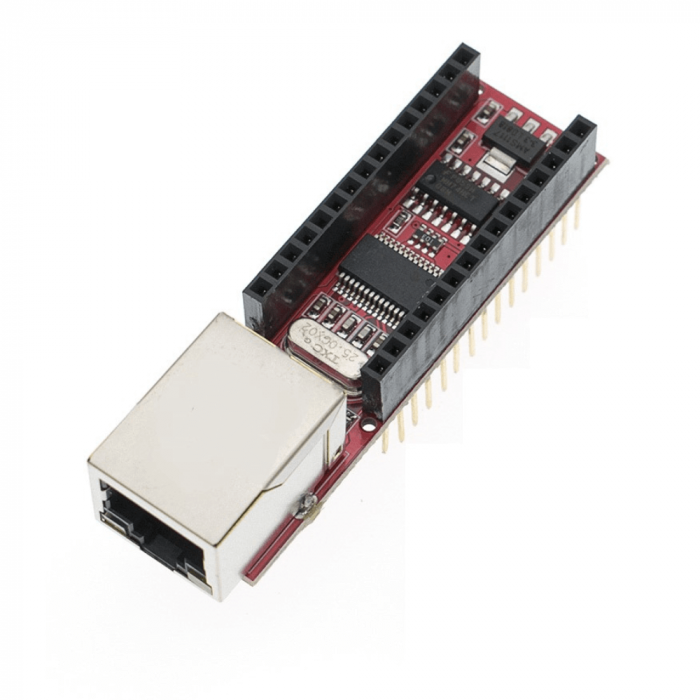 Placa de expansiune Ethernet ENC28J60, compatibila Arduino Nano [2]