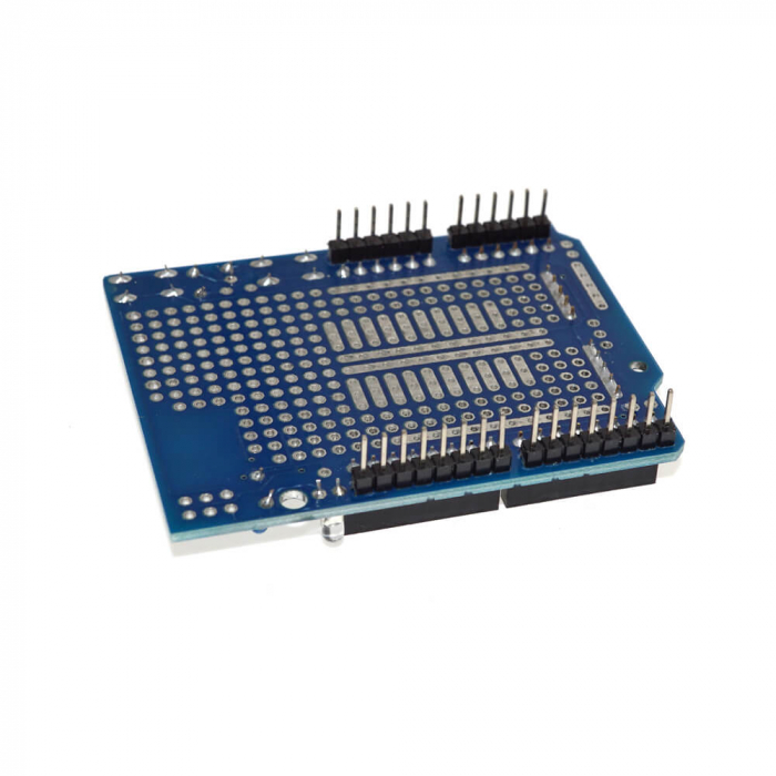 Shield cu mini breadboard pentru prototipuri, compatibil Arduino UNO R3 [5]