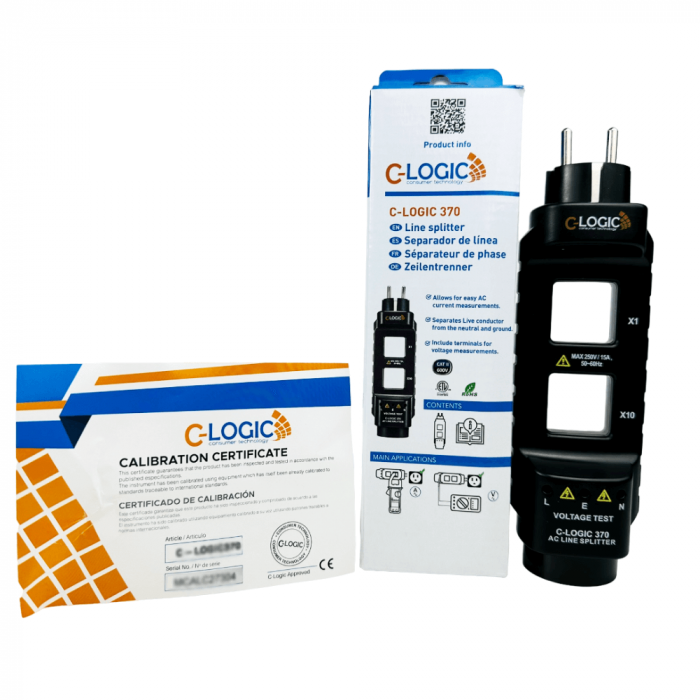 Splitter masuratori AC pentru clampmetru, 250V, 15A, C-LOGIC 370 [5]