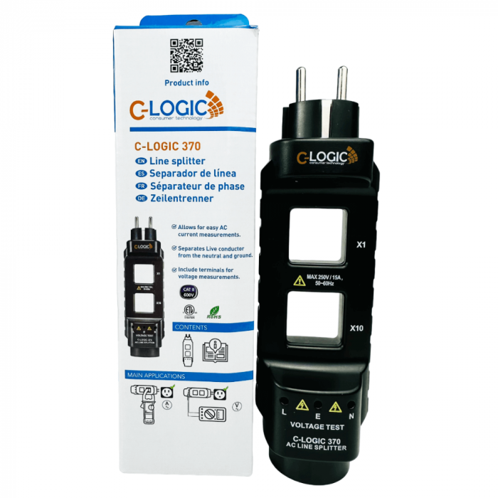 Splitter masuratori AC pentru clampmetru, 250V, 15A, C-LOGIC 370 [4]