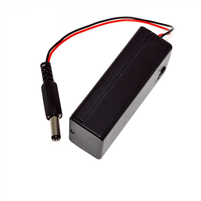 Suport baterie 9V cu mufa 5.5*2.1 mm si comutator [3]