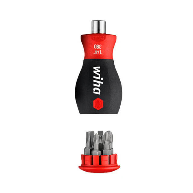 Surubelnita cu magazie de 7 biti Stubby pentru electricieni Wiha 43613 [3]