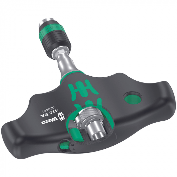 Surubelnita cu maner tip T, adaptor si clichet, 416 RA, Wera 05023461001 [3]