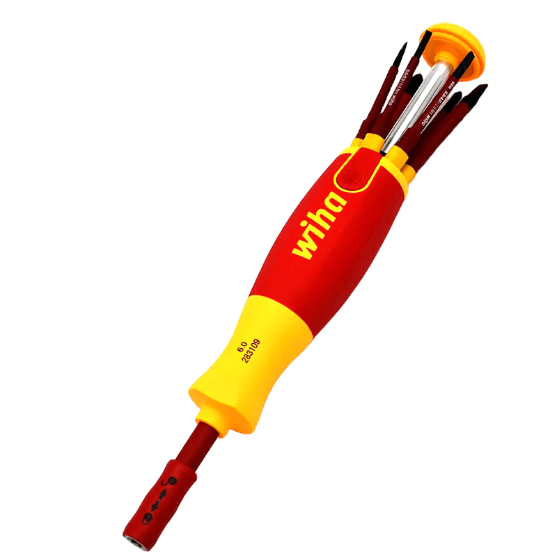 Surubelnita VDE cu magazie de biti LiftUp pentru electricieni Wiha 38610 [2]
