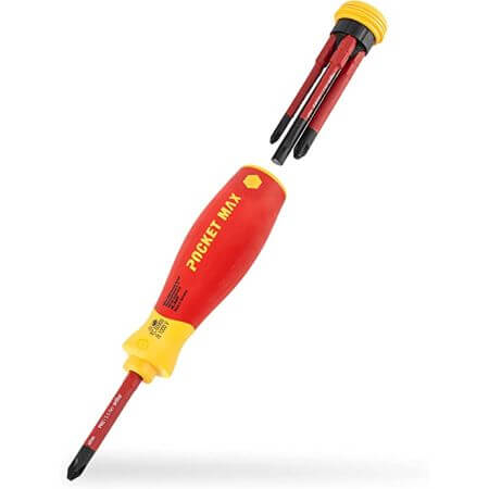 Surubelnita VDE cu magazie de biti PocketMax® pentru electricieni Wiha 45296 [2]