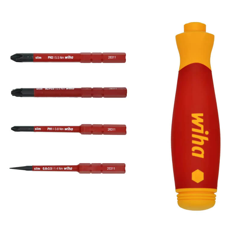 Surubelnita VDE cu magazie de biti PocketMax® pentru electricieni Wiha 45296 [3]