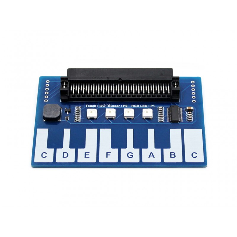 Tastatura muzicala pentru Micro:bit cu 13 taste si 4 LED-uri WS2812B RGB [1]