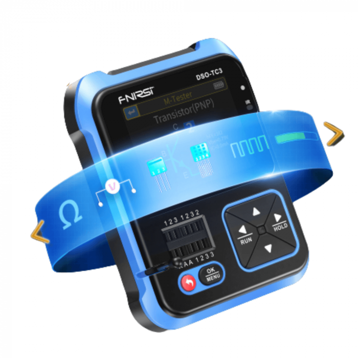 Tester LCR cu osciloscop digital si generator de semnal, FNIRSI DSO-TC3 [3]