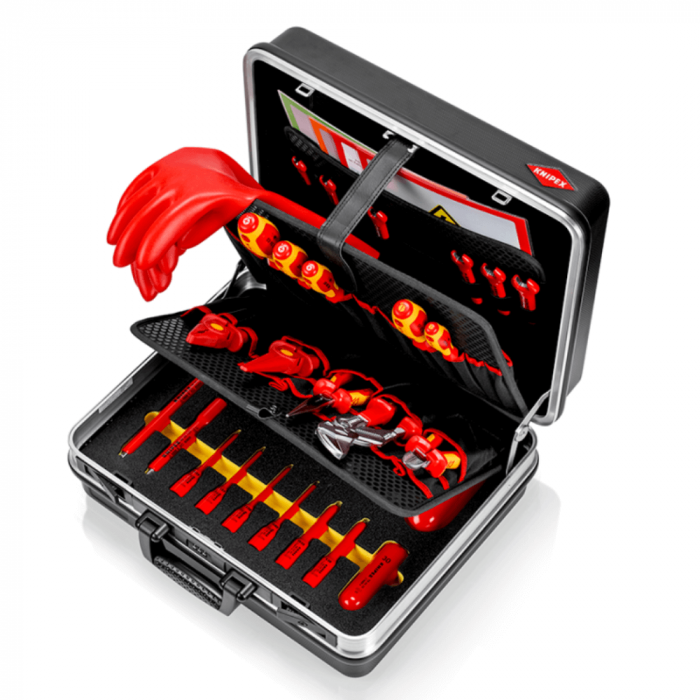 Trusa electrician cu scule izolate 1000V VDE, 30 de piese, Knipex 00 21 05 EV [3]