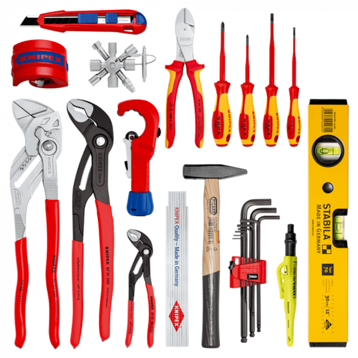 Cutie de scule Robust26 pentru instalatori, 17 piese, Knipex 00 21 33 S [2]