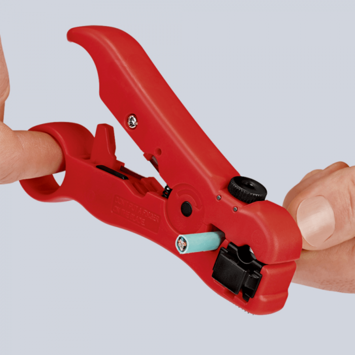 Unealta de dezizolare cabluri coaxiale si cabluri de date Knipex 16 60 06 SB [4]