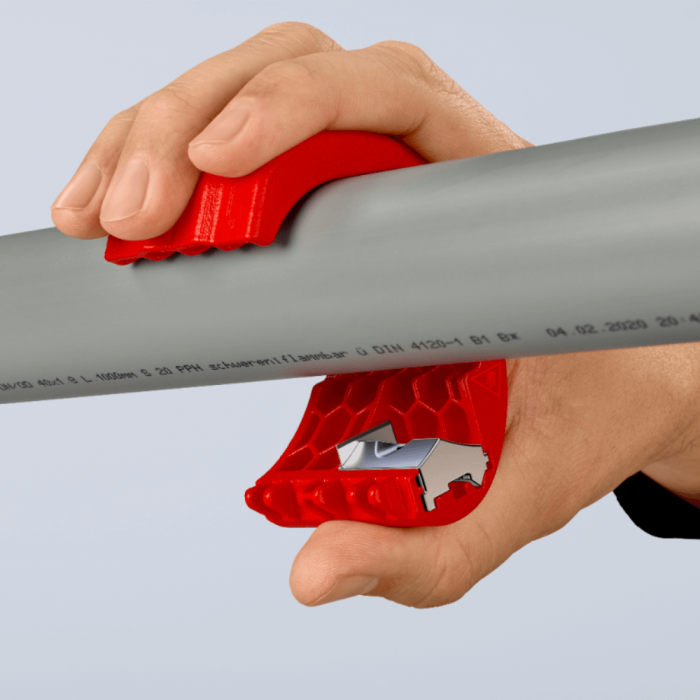 Unealta de taiat tevi din plastic si mansoane de etansare, Knipex BiX 90 22 10 BK [4]