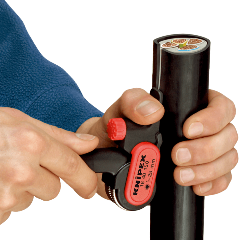 Unealta pentru dezizolat cabluri rigide, Knipex 16 40 150 [4]