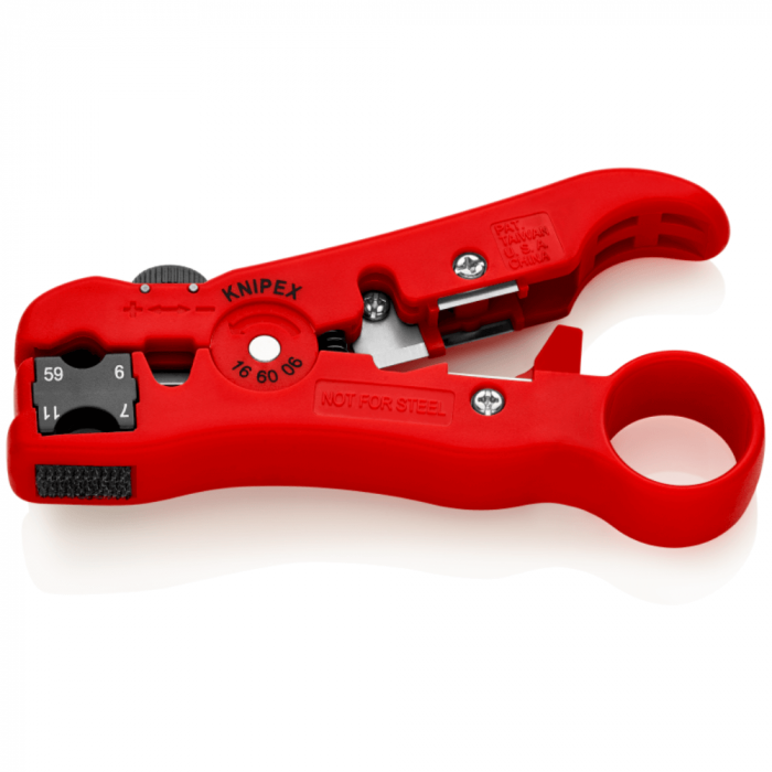 Unealta de dezizolare cabluri coaxiale si cabluri de date Knipex 16 60 06 SB [2]
