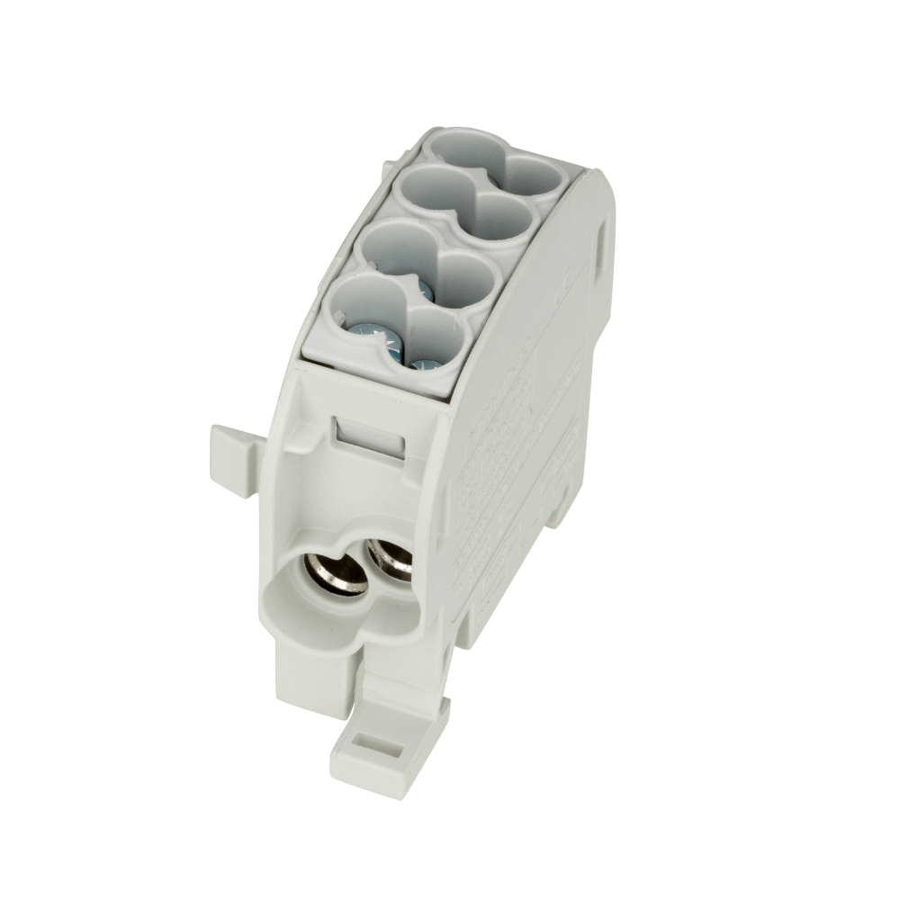 Clema de derivatie Izolata, Cu-Al, 1pol, 25mmp, gri, SCHRACK IKA26110-X-3 [3]