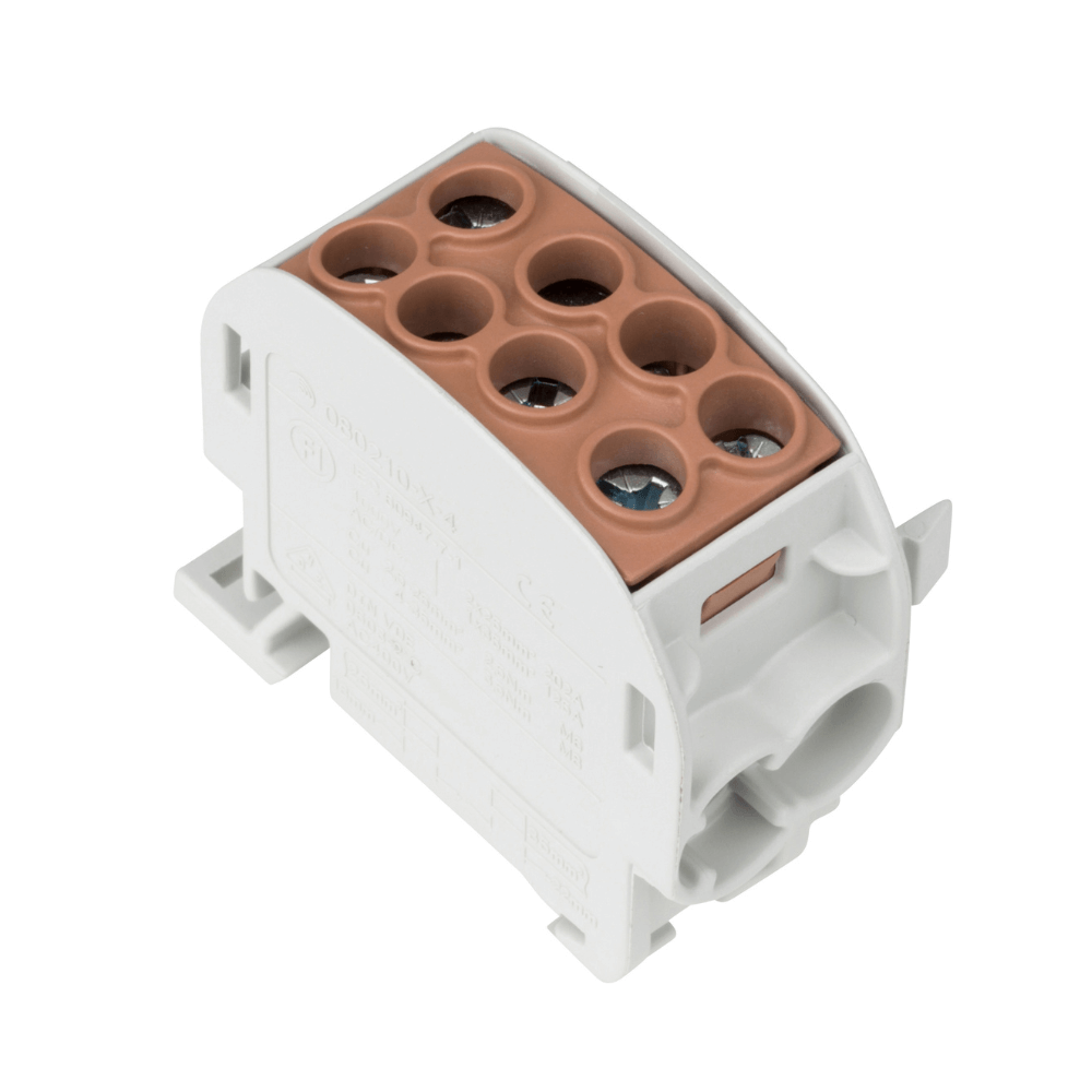 Clema derivatie, Cu, 35mmp, 1 pol, maro, SCHRACK IK026240-X-4 [2]