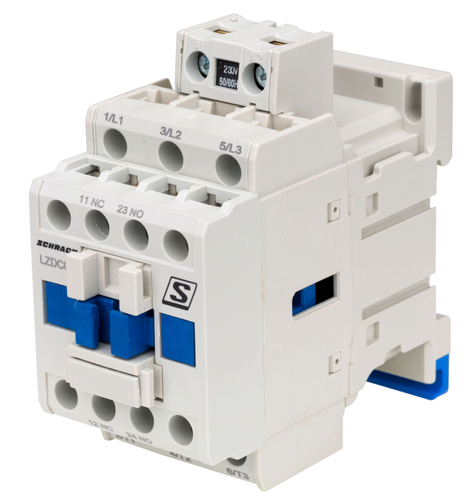 Contactor 3P, 230VAC, 9A, 4kW, 9A, 1ND+1NI, SCHRACK LZDC09B3 [4]