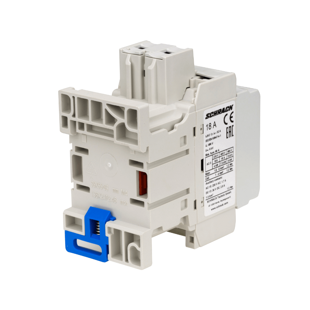 Contactor CUBICO Clasic, 3P, 7.5kW, 18A, 1ND+1NI, 230V, SCHRACK LZDC18B3 [3]