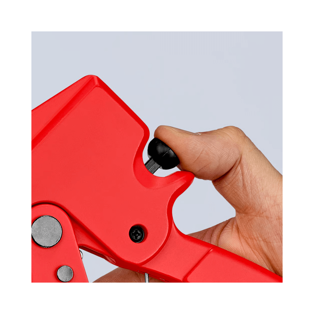 Unealta pentru taiat tevi din plastic, sistem cu clichet, 185 mm, KNIPEX 94 10 185 [4]
