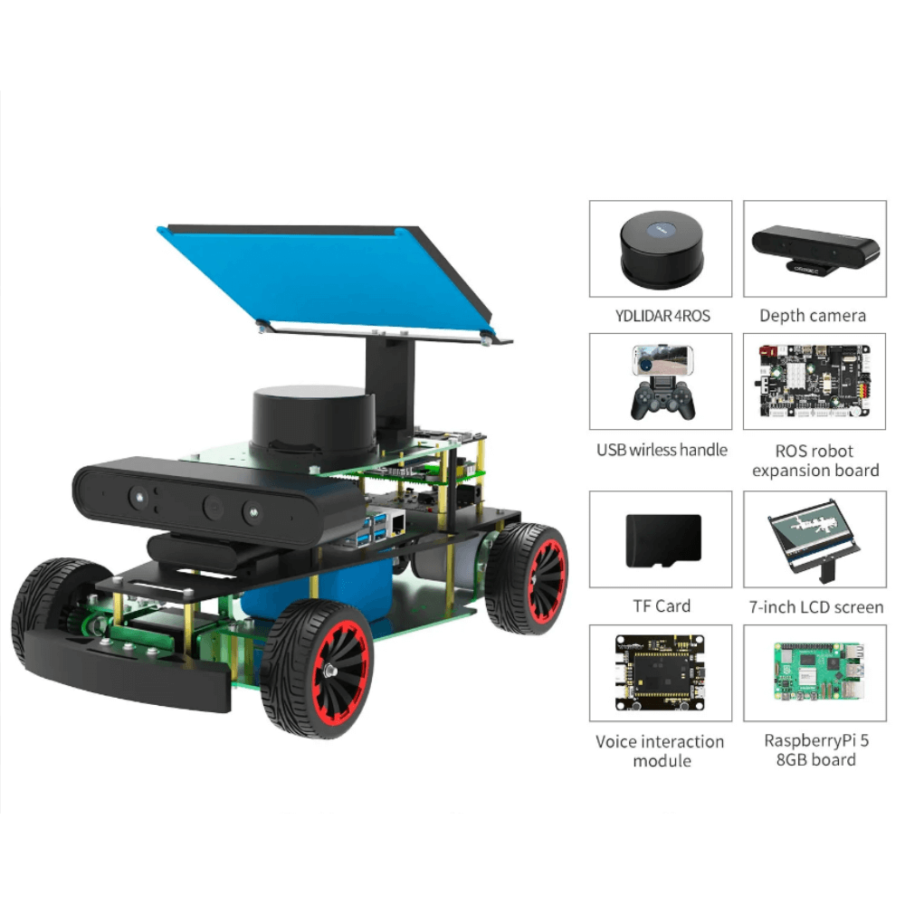 Kit robot cu Lidar ROSMASTER R2, cu placa Raspberry Pi 5 8GB [2]